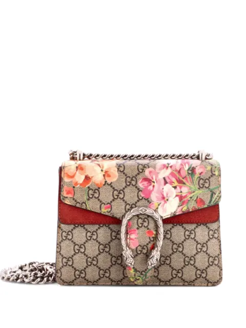 Gucci Pre-Owned Dionysus Bag Blooms Print GG Coated Canvas Mini shoulder bag Brown LCO50TZ57UVX6SSM