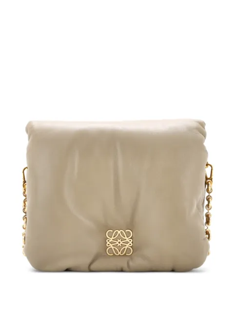 Loewe Pre-Owned Goya Puffer Bag Leather Medium shoulder bag Green 8FRY6NTEFE8YDQPD