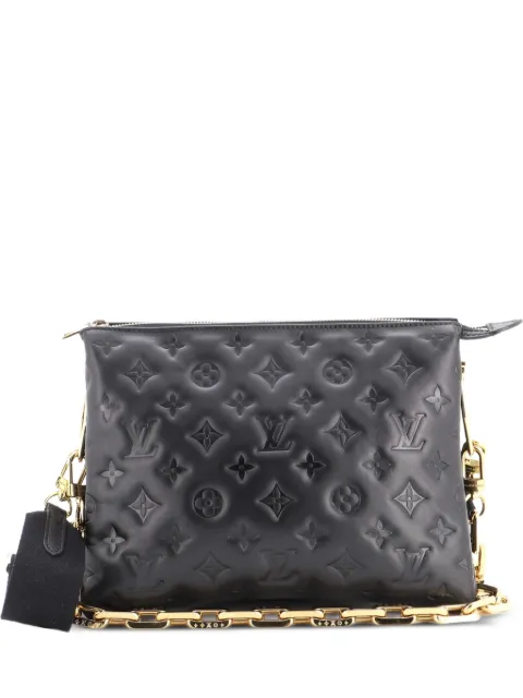Louis Vuitton Pre-Owned Coussin Bag Monogram Embossed Lambskin PM crossbody bag Black KOGD7Z5KMQWXJJ6C