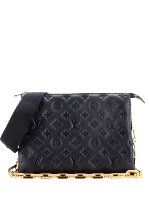 Louis Vuitton Pre-Owned Coussin Bag Monogram Embossed Lambskin PM crossbody bag Black JPINS2M0I4JFL7FI