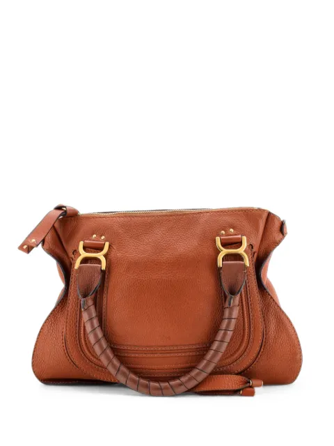 Chloé Pre-Owned Marcie Leather Medium shoulder bag Brown 8Q075I700V1DUSQF