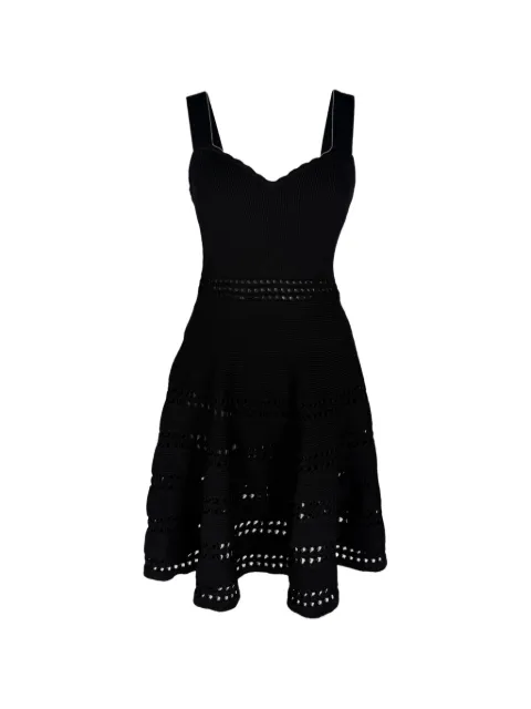 Maje Pointelle A-line dress Black RFCPUGBCL785027W