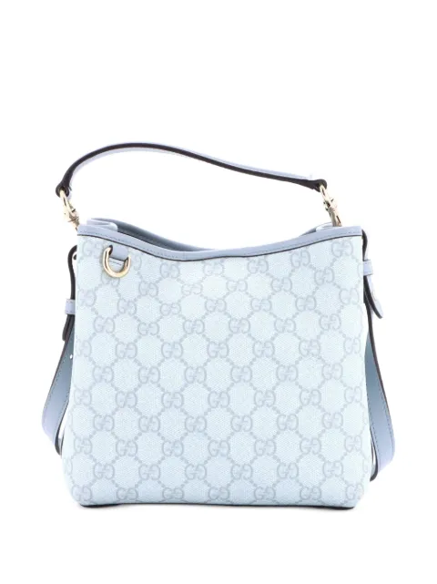 Gucci Pre-Owned GG Emblem GG Coated Canvas Small bucket bag Blue 58Y1PKXUUKYUYF7U