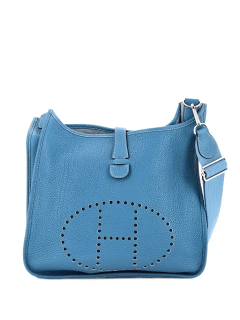 Hermès Pre-Owned Evelyne Bag Gen III Clemence GM crossbody bag Blue 6EQ072ASSEI8P1CE