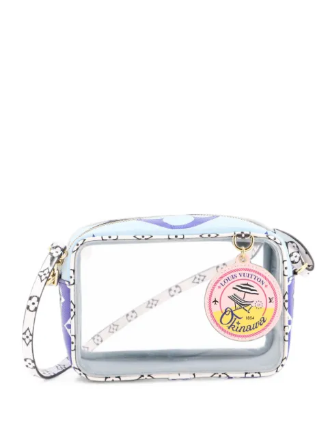 Louis Vuitton Pre-Owned Beach Pouch Limited Edition Cities Colored Monogram Giant clutch bag Blue 487DBASHGPBDQBSX