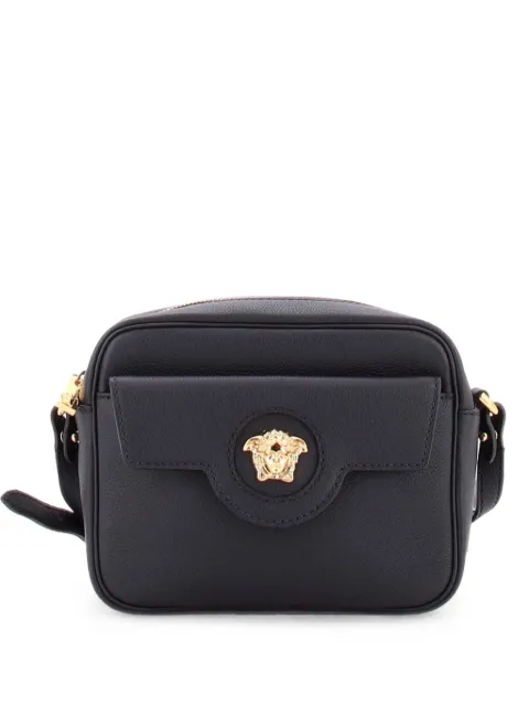Versace Pre-Owned La Medusa Flap Pocket Camera Bag Leather Small crossbody bag Black 6F6NNNQNC47SXBIH