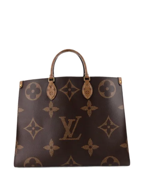 Louis Vuitton Pre-Owned OnTheGo Reverse Monogram Giant GM tote bag Brown 4HUGH9Q68OFM50JR