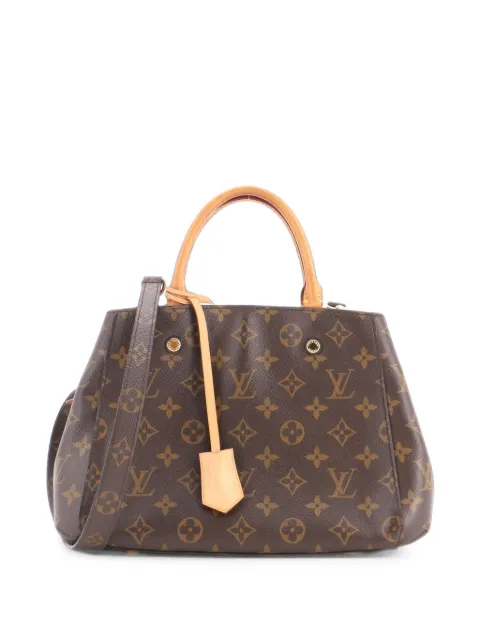 Louis Vuitton Pre-Owned Montaigne Handbag Monogram Canvas BB satchel Brown 154FG8O37VWJB30K