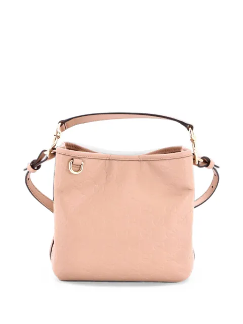 Gucci Pre-Owned GG Emblem GG Embossed Leather Small bucket bag Neutrals GDWVW6SNDWICK6SI
