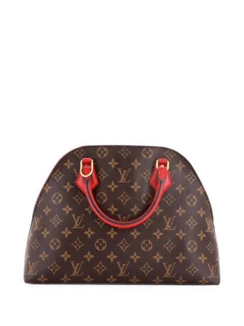 Louis Vuitton Pre-Owned Alma BNB Handbag Monogram Canvas with Leather satchel Red FCEW6295AOBHH9GE