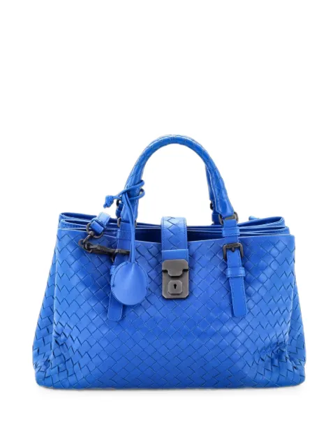 Bottega Veneta Pre-Owned Roma Bag Intrecciato Nappa Small tote bag Blue 0ASXJRCN4Y123RAT
