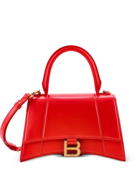 Balenciaga Pre-Owned Hourglass Top Handle Bag Leather Small satchel Red UUGOW27BMSJRG2U0