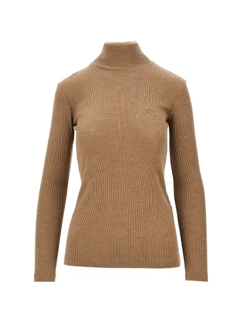 Max Mara ribbed-knit roll-neck sweater Neutrals 2621946032