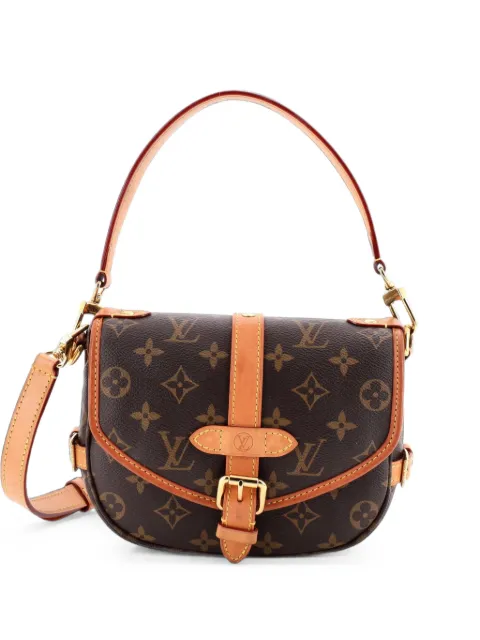 Louis Vuitton Pre-Owned Saumur Handbag Monogram Canvas BB crossbody bag Brown CD8O3RB343QJUL67