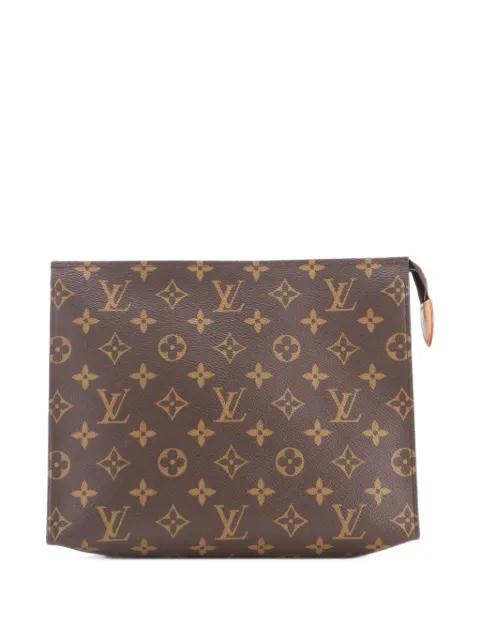 Louis Vuitton Pre-Owned Trio Toiletry Set Monogram Canvas pouch Brown 7G3FM7KVLE5P92KR