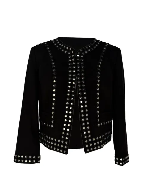 Michael Kors Vintage studded open-front blazer Black RFCPUGBCL785025W