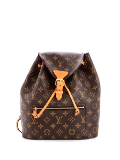 Louis Vuitton Pre-Owned Montsouris Monogram Canvas backpack Brown 52N0FKGDVLYEKKJK
