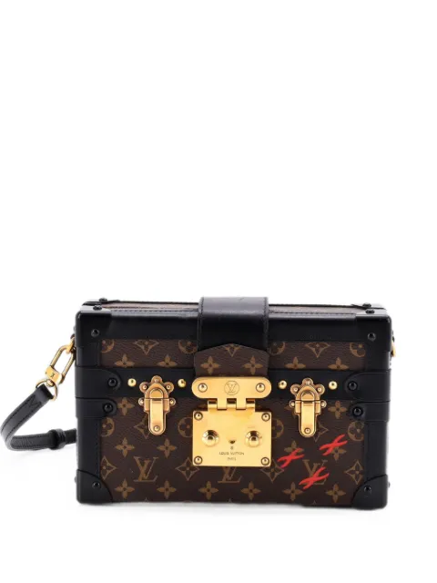Louis Vuitton Pre-Owned Petite Malle Handbag Monogram Canvas clutch bag Black 6LF1X88C4QQBZ50I
