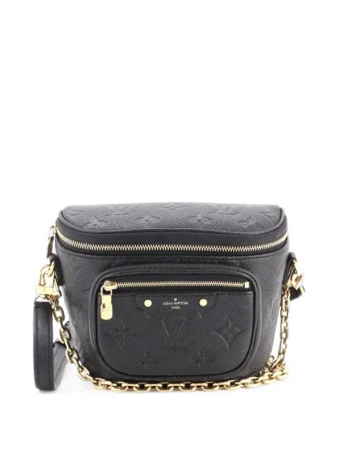 Louis Vuitton Pre-Owned Bum Bag Monogram Empreinte Leather Mini belt bag Black 6LADMEGTOKLLJXAS