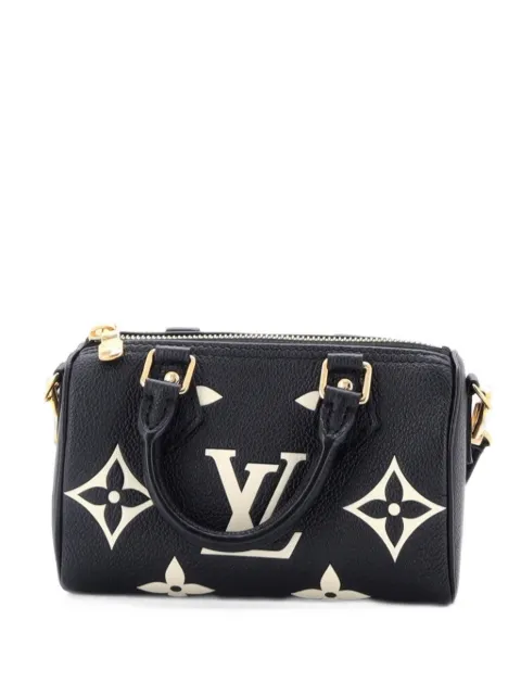 Louis Vuitton Pre-Owned Chain Speedy Bandouliere NM Bag Bicolor Monogram Empreinte Giant Nano shoulder bag Black R04R2PWU8UQKKJY9