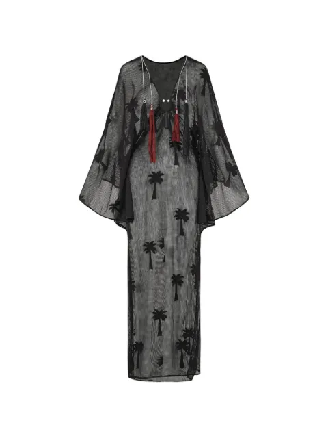 Johanna Ortiz Palm Veil dress Black PT04025