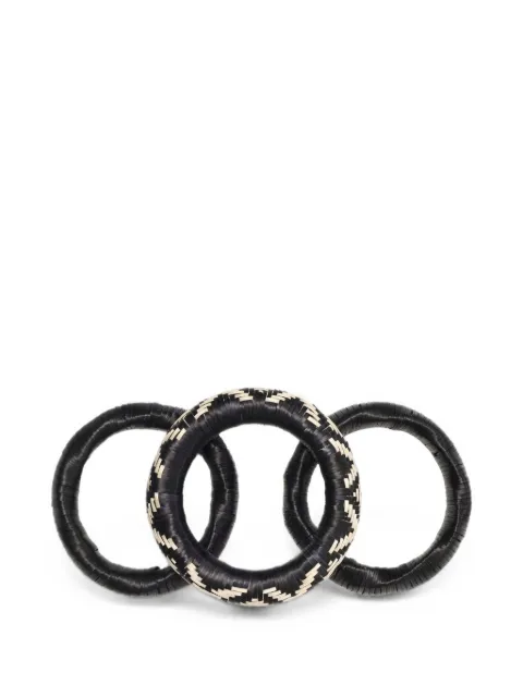 Johanna Ortiz Nomad Queen bejuco bangles Black AC03244