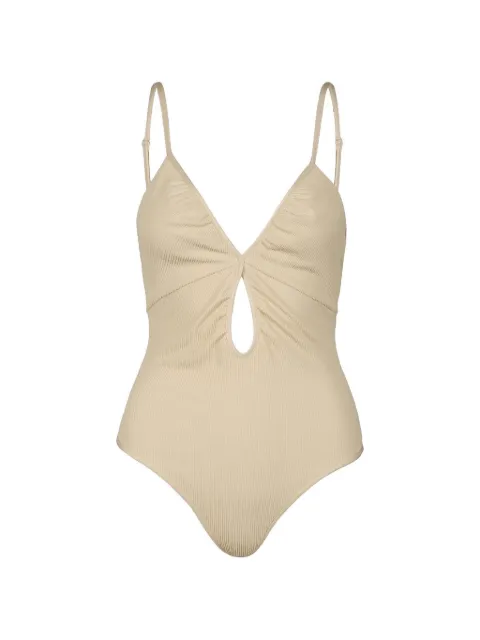 Johanna Ortiz Sundown Dust cut-out swimsuit Neutrals PT03905
