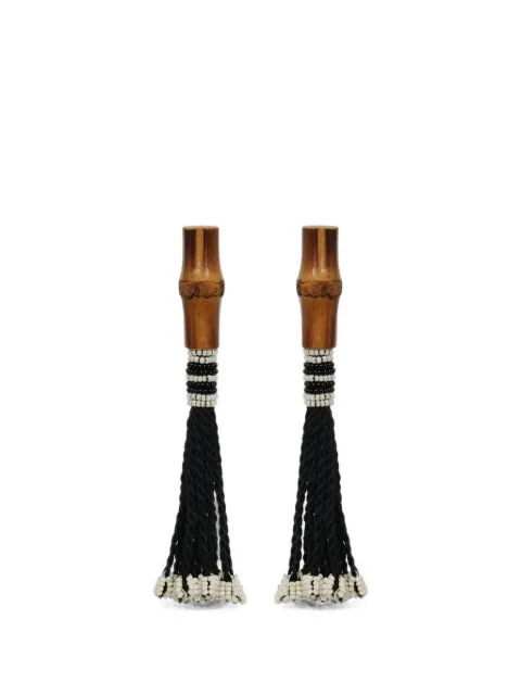 Johanna Ortiz Gaucho Of The Bamboo Road tassel earrings Brown AC03276
