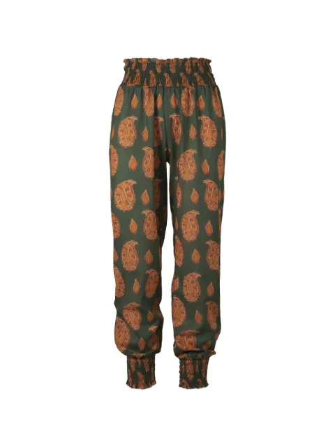 Johanna Ortiz Oasis Of The Rider paisley-print trousers Green PT03965