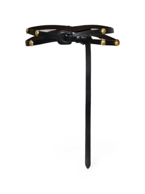 Johanna Ortiz Jungle Oracle stud-embellished belt Black AC03053