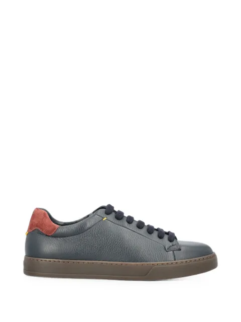 Doucal's pebbled lace-up sneakers Blue DU3552SPENPF884OB00