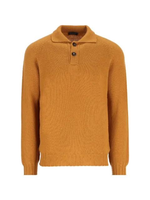Tagliatore button-placket sweater Orange VOLTAIREAIPWI2605