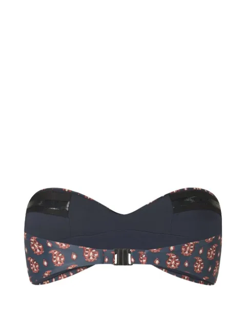 Johanna Ortiz Sea Sprite paisley-print bikini top Blue PT03901