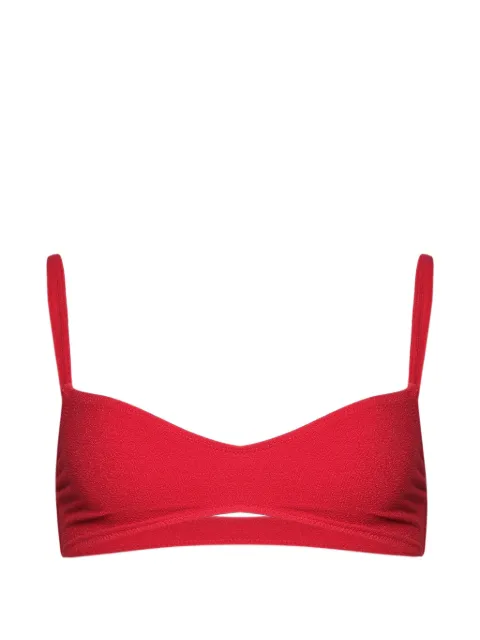 Bond-eye Mae Crop bikini top Red BARE075TR