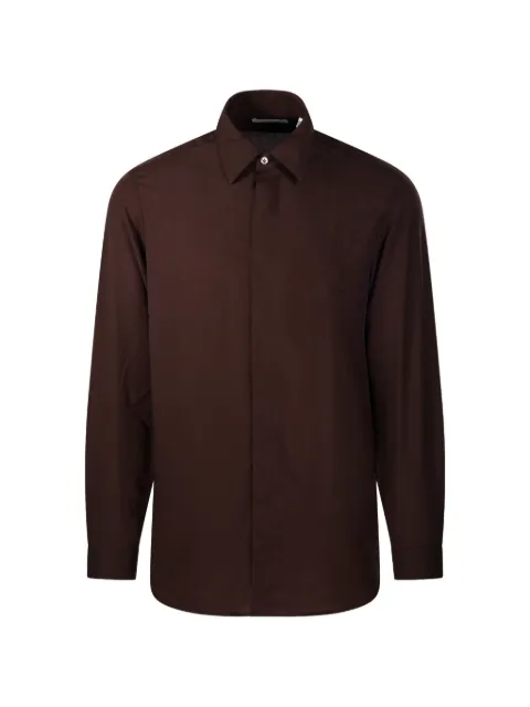 Lardini concealed-front shirt Brown ACLYNFACC2053