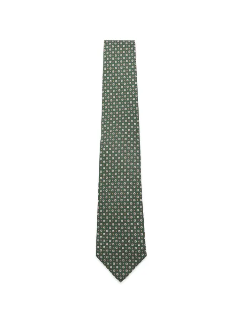 Kiton floral-print tie Green UCRVKRC02M7906000
