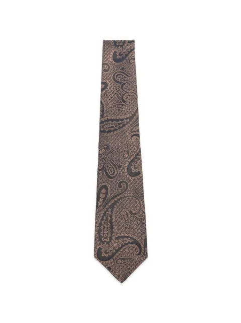 Kiton paisley-print tie Brown UCRVKRC02M5808000