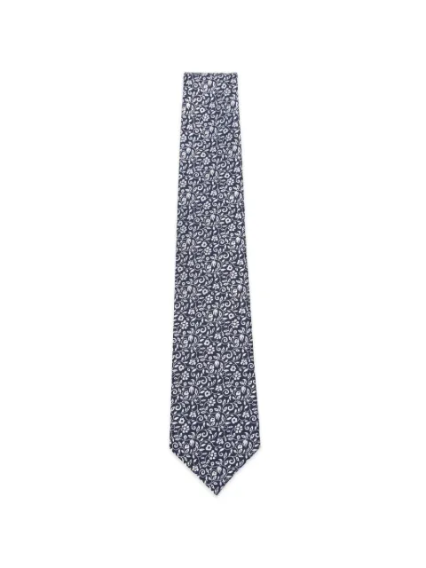Kiton floral-print tie Blue UCRVKRC01M0301000