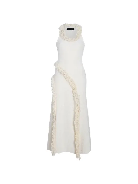 Proenza Schouler Nilo fringe-trimmed jacquard dress Neutrals R2637369