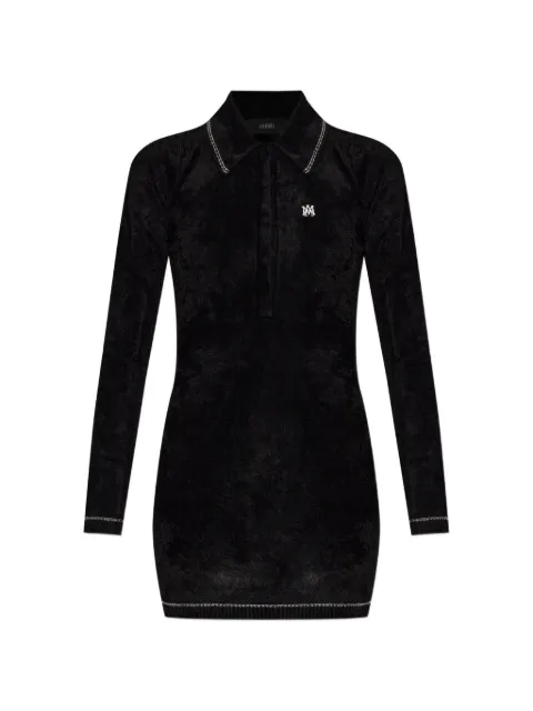 AMIRI MA velvet knit dress Black AW426CA002