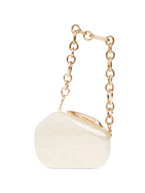 Cult Gaia Althea marble-effect clutch bag Neutrals HDBCL1024AC18890