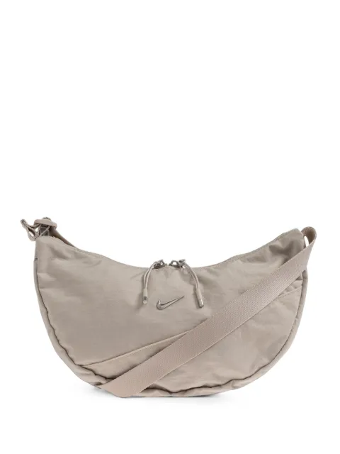 Nike Aura logo-plaque messenger bag Grey HQ4370
