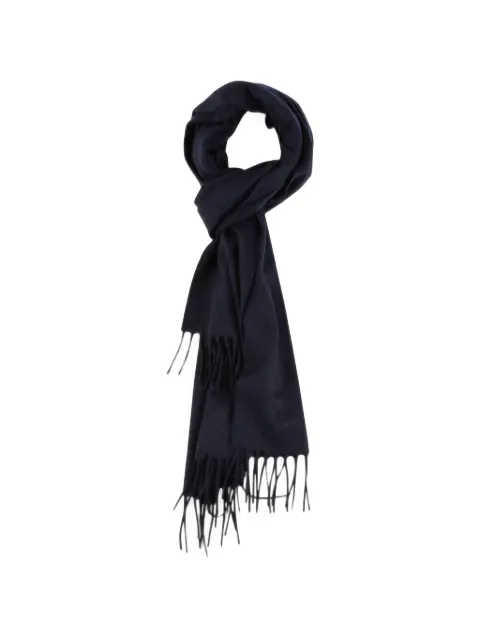 Lardini fringed cashmere scarf Blue CNSC100CN67177