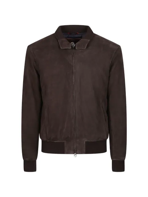 Stewart calf suede bomber jacket Brown G1DU180NPI09LZF000070