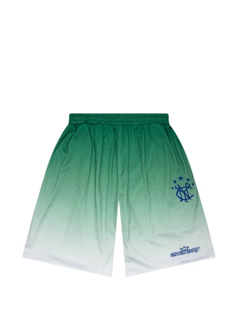 Awake NY gradient mesh shorts Green AWKSU26SH002