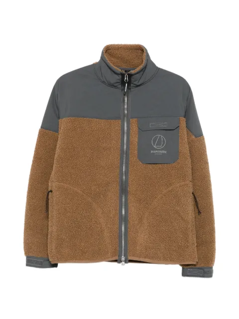 Murphy&Nye fleece-texture panelled jacket Brown MN0G72300XT9138000000H05211
