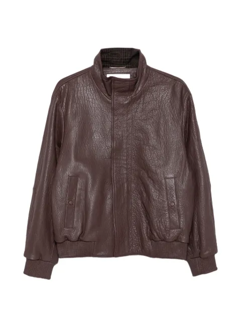 Lardini leather zip-up jacket Red ACBARONAC67082