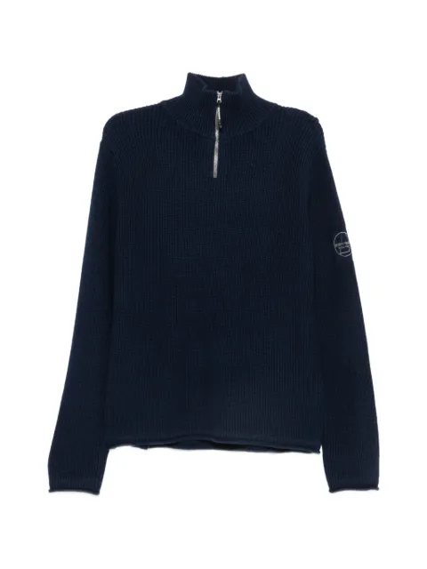 Murphy&Nye ribbed-knit quarter-zip sweater Blue M55800MA9040000000