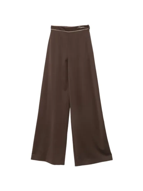 Antonio Marras logo-embroidered wide-leg trousers Brown MPNL531MA000