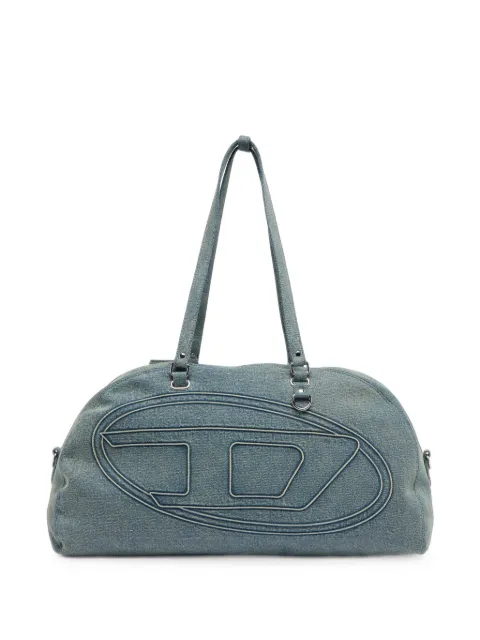 Diesel 1DR dome-duffle bag in denim with Oval D logo Blue X10921P9345